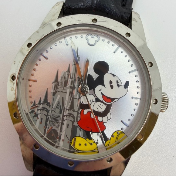 Disney Accessories - Walt Disney World Mickey Mouse Castle Watch | Limited Release | Leather Strap